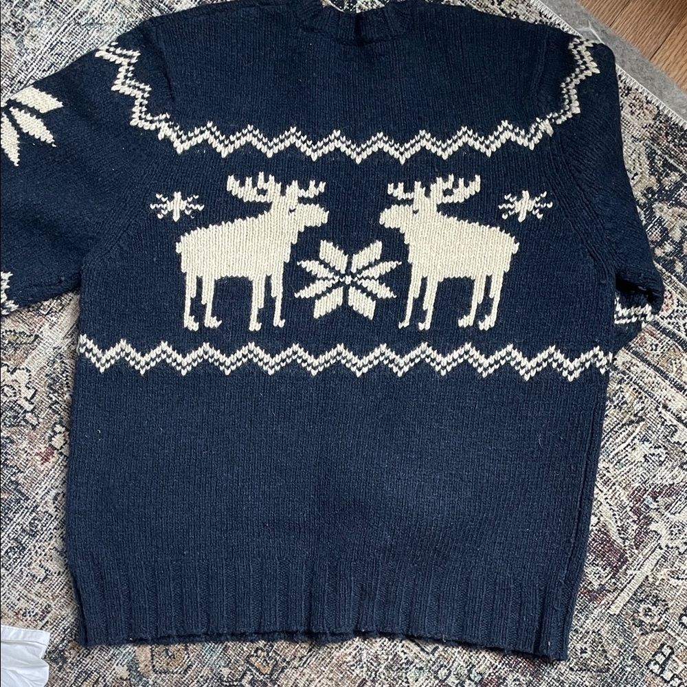 Vintage! Abercrombie & Fitch Nordic Moose Fair Isle Crewneck Sweater